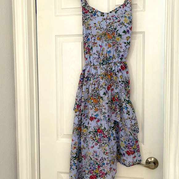 Floral midi dress, asymmetrical. - Picture 4 of 8